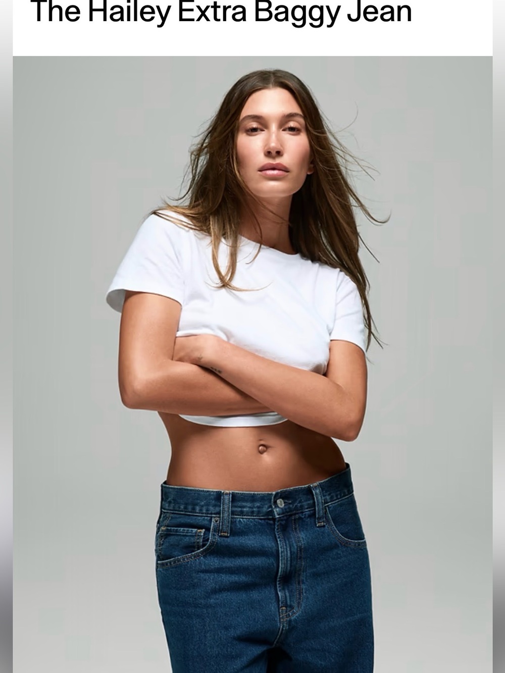 The Hailey extra baggy GAP JEANS - medium indigo size 27 -(NEW WITH TAGS)